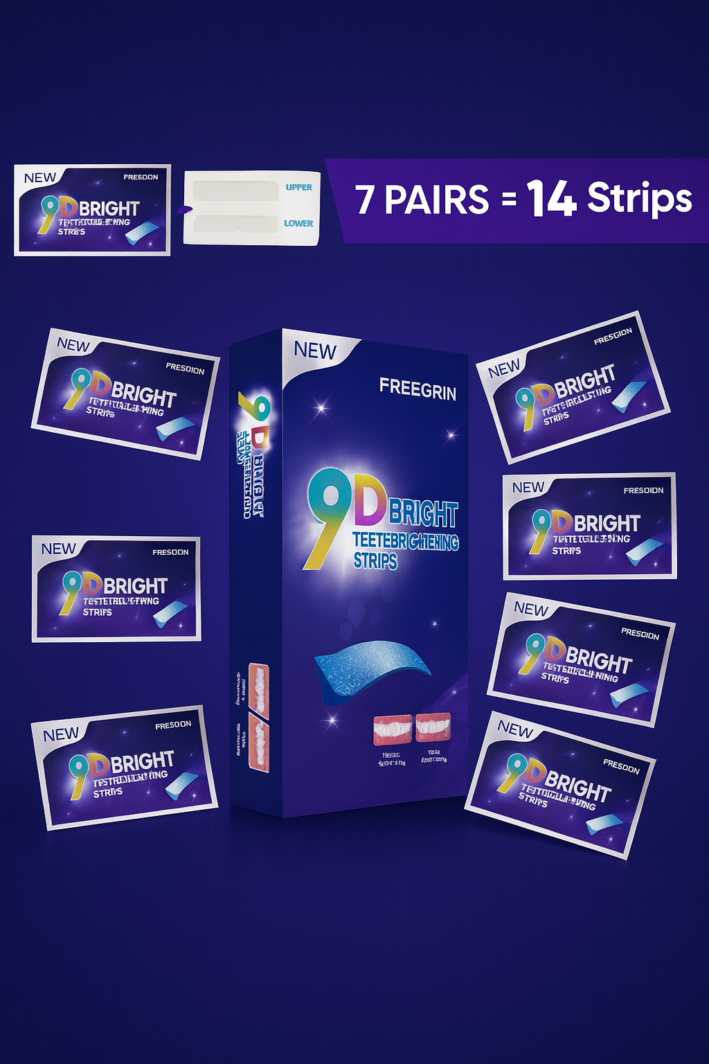 9D Advanced Teeth Whitening Strips