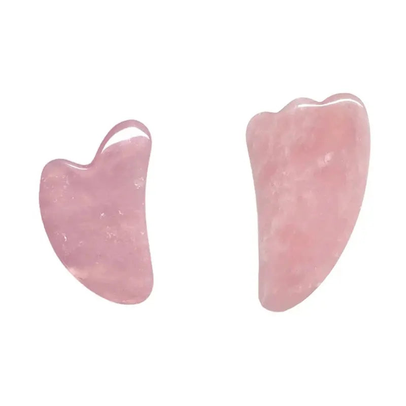 Rose Quartz Gua Sha Roller Set