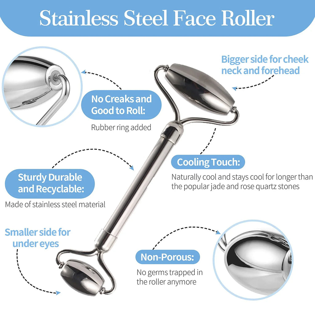 Stainless Steel Ice Face Roller
