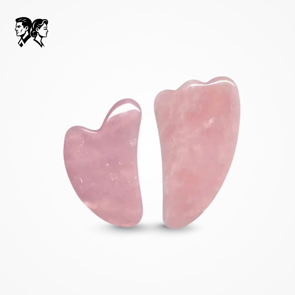 Rose Quartz Gua Sha Roller Set