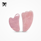 Rose Quartz Gua Sha Roller Set